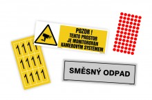 Bezpečnostní tabulky ve skladech, výrobních a veřejných prostorách