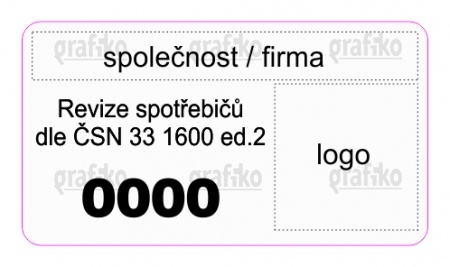 sada štítků s číslem a logem 0001 - 0500