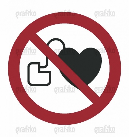 Zákaz vstupu s kardiostimulátorem
